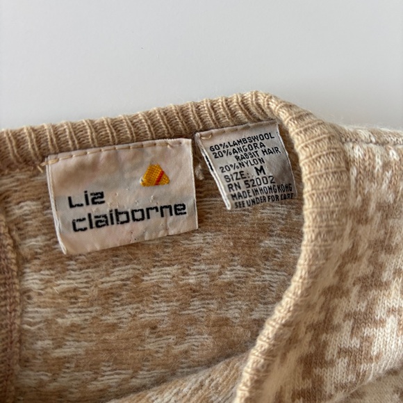 Liz Claiborne Patterned Sweater, Size M - Picture 5 of 9
